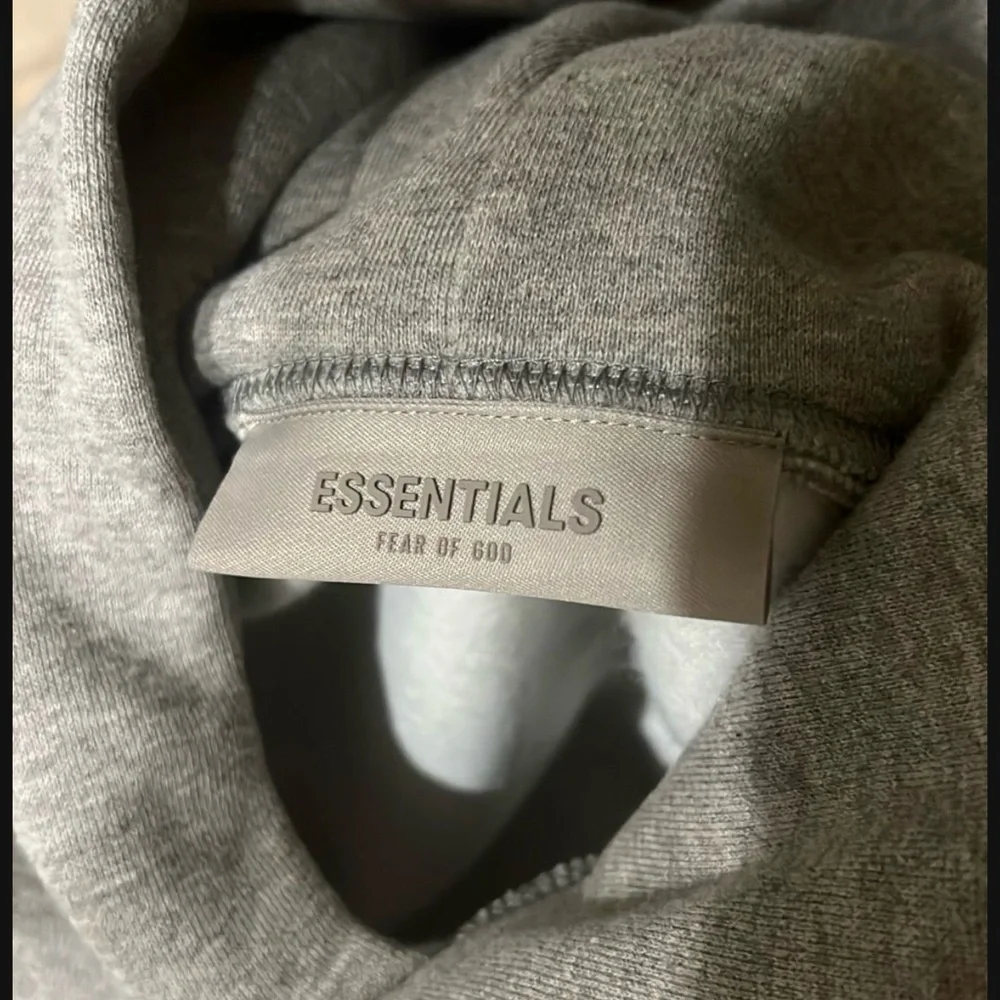 Fear of God Essentials Gray Hoodie - Picture 4 of 6